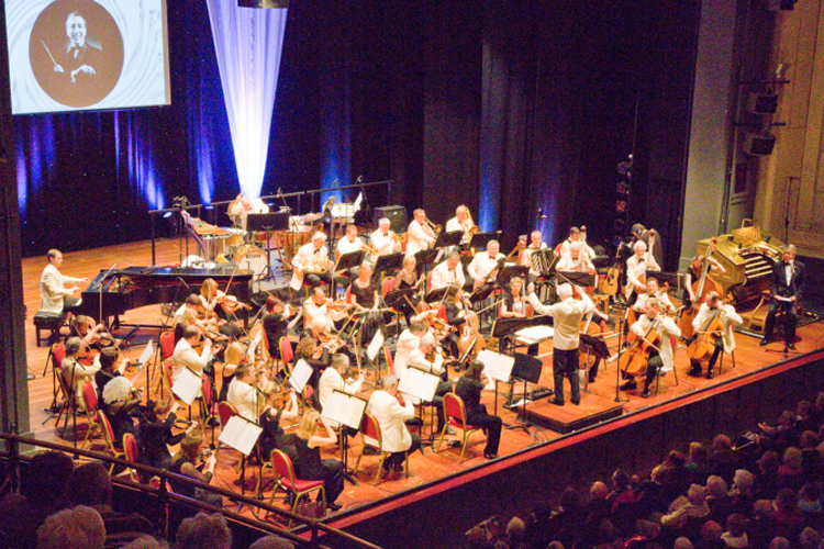 Michael as featured pianist and organist with the Mantovani Orchestra