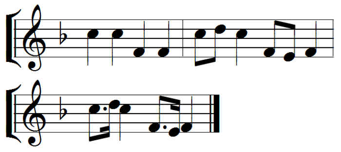 example of auxiliary notes